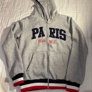 O'PAristyle Gray Women's Zip up Hoodie Size Small